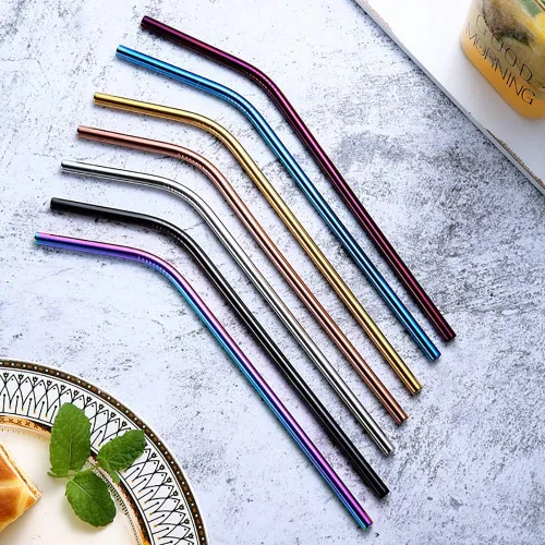 Miniatura 7 de Mason Tarros Pajitas – Pajitas reutilizables de acero inoxidable de 7.9 pulgadas, paquete variado de 0.236 in (7 colores) para vasos de 20 onzas