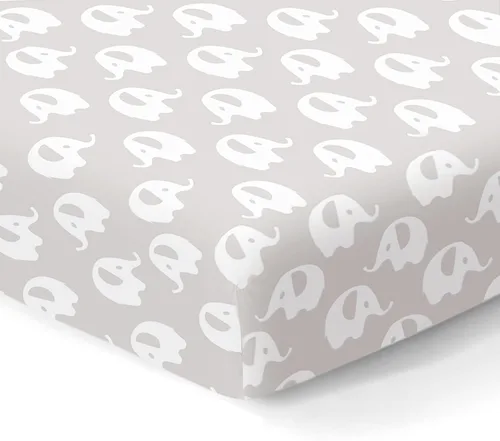 Miniatura 7 de Sábanas bajeras 100% de algodón orgánico para colchones estándar de cuna y niños pequeños, 28 x 52 pulgadas y hasta 6 pulgadas de grosor. Niños