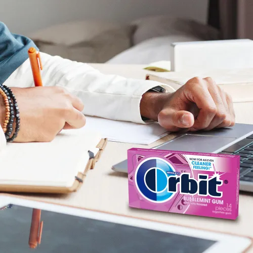 Miniatura 8 de ORBIT Bubblemint - Goma de mascar sin azúcar, 3 paquetes de 14 piezas (42 piezas en total)