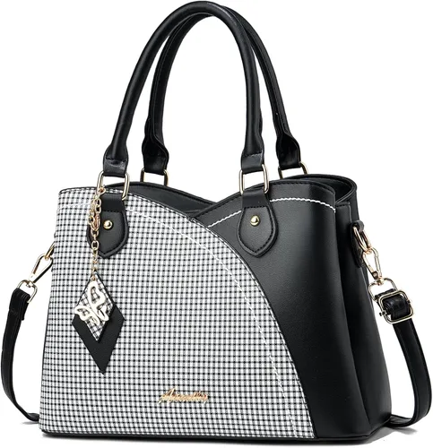 Miniatura 18 de Bolsos y carteras para mujer de DAINAOTM, bolsos estilo tote de cuero PU, cartera de señora con asa superior, bolso cruzado, bolso de hombro PU