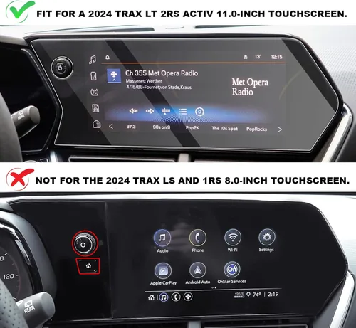 Miniatura 2 de CDEFG Protector de pantalla para Chevy Trax Trailblazer 2024 2025 para Chevy Trax 2024 2025/Chevrolet Trailblazer LT 2RS ACTIV 2024 2025 Protector