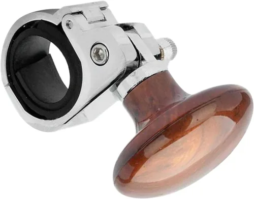 Miniatura 3 de VORCOOL Perilla giratoria para volante de madera, bola universal de mango de potencia suicida para automóviles, camiones, semistractores, barcos