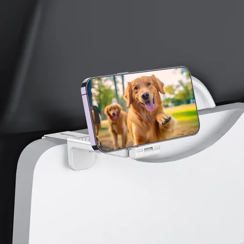 Miniatura 8 de PROfezzion Paquete de 2 soportes magnéticos para teléfono de avión para iPhone 17 16 15 14 13 12 y todos los teléfonos, rotación de 360°