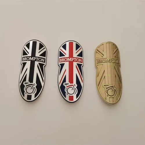 Miniatura 3 de Brom-ptons - Calcomanías de aluminio para cabeza de bicicleta, calcomanías para BMX, marco frontal de bicicleta, accesorios de ciclismo de vapor