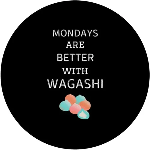 Miniatura 3 de Vintage Mondays Are Better With Wagashi Retro Wagashi Lover PopSockets Swappable PopGrip