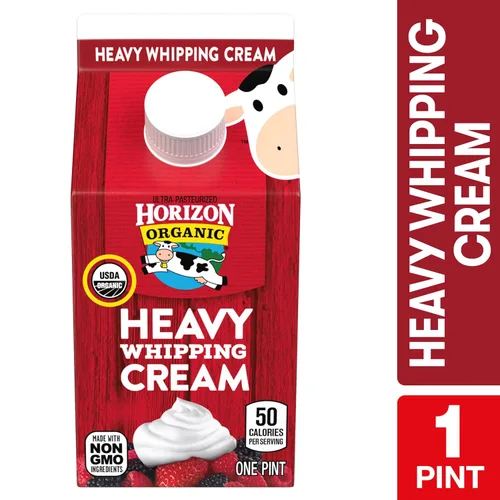 Miniatura 6 de Horizon Organic Crema batida pesada, ideal para hacer cobertura de crema batida orgánica y espuma fría para café, caja de pinta de 16 onzas líquidas