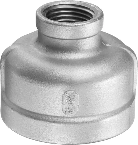 Miniatura 22 de HARFINGTON Acoplamiento Reductor 1-1/2" x 1" NPT Roscado Hembra 304 Acero Inoxidable Reductor Cónico Conexión de Tubería Fundida Adoptado para Tubo