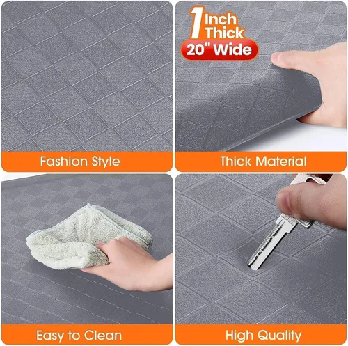 Miniatura 4 de StepRite Tapetes de cocina de 1 pulgada de grosor para el piso, alfombras de cocina antifatiga, antideslizantes, alfombra de cocina impermeable