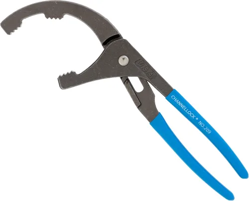 Miniatura 7 de Channellock OF-2 Juego de 2 piezas de alicates para filtro de aceite/PVC, fabricado en EE. UU., acero forjado de alto carbono, incluye alicates