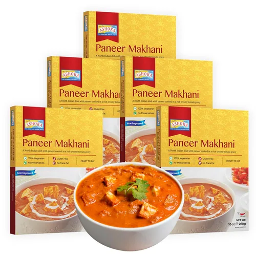 Ashoka Meals 1932, curry vegetariano con queso y tomate, totalmente natural, certificado Kosher, comidas indias listas para comer, auténtico Paneer