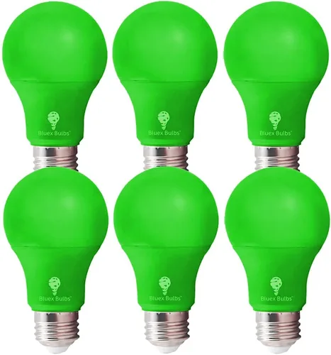 Miniatura 13 de BlueX - Paquete de 2 bombillas LED A19 (9 W, equivalente a 60 W), base E26, luz azul, decoración de fiestas, porche, iluminación del hogar, Púrpura