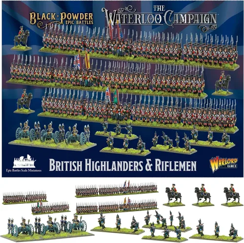 Miniatura 3 de Wargames Delivered - Warlord Games Waterloo - Black Powder 2ª edición 1.102 in Miniaturas Starter Set -122 Infantería, 12 Caballería, 1 Máquina