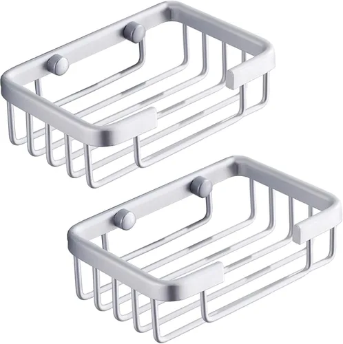 Miniatura 8 de Jabonera montada en la pared, jabonera de baño para ducha, acero inoxidable 304 montado en la pared, soporte para jabón para baño y cocina