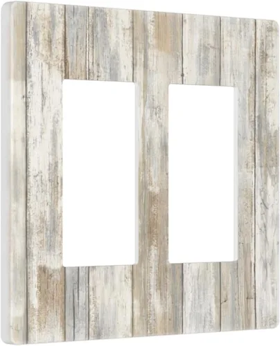 Miniatura 96 de Placa Decorativa de Pared Beige Boho de Mediados de Siglo Sol Abstracto 1-Gang Retro Años 70 Arte Geométrico Moderno con Arco Eléctrico Interruptor