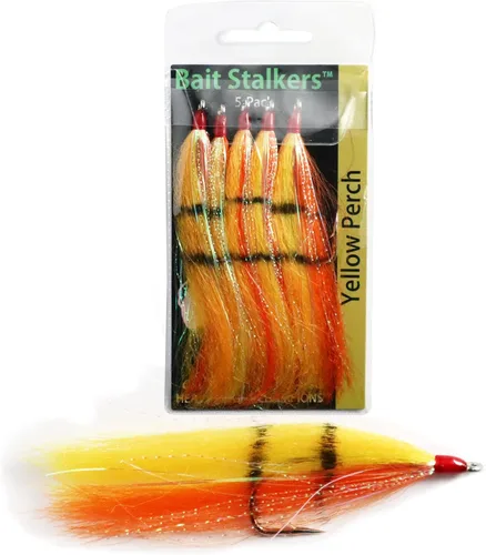 Miniatura 7 de Cebo Stalkers: Stinger vuela para atrapar bagre extra, añadir a cualquier plataforma de pesca de gato, paquete de 5 Bluegill
