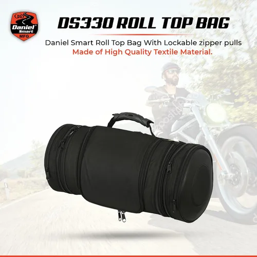 Miniatura 2 de Daniel Smart - Bolsa enrollable para motocicleta con múltiples bolsillos, asegura tu equipaje y cosas con facilidad, incluye cubierta de lluvia
