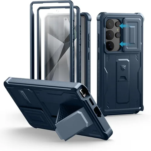 Miniatura 74 de Dexnor Funda para Samsung Galaxy S24 con Cubierta Deslizante Integrada para Cámara y Protector de Pantalla y Soporte, Funda Resistente a los Golpes