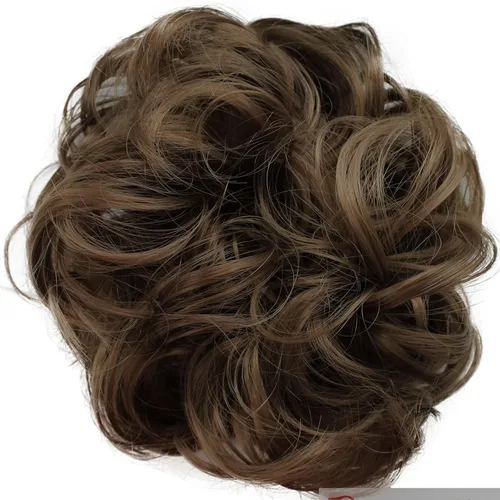 Miniatura 14 de CAISHA by Prettyshop Hairpiece Scrunchy Updo Bridal Peinado Voluminoso Ondulado Moño Desordenado Mezcla Rubio G13AL