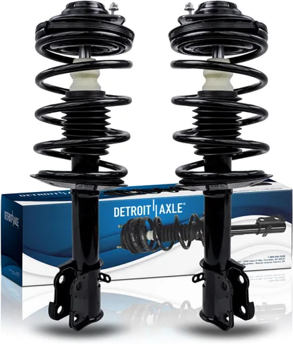 Miniatura 20 de Detroit Axle - Puntales 4WD para Ford Expedition Lincoln Navigator 1997-2002, 4 puntales completos con muelle helicoidal delantero trasero 1998 1999