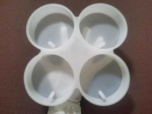 Miniatura 3 de Molde Freshie de 4 círculos de 4 pulgadas, redondo de 4 pulgadas en horno de silicona de 4 cavidades, seguro para hornear frescos de automóvil