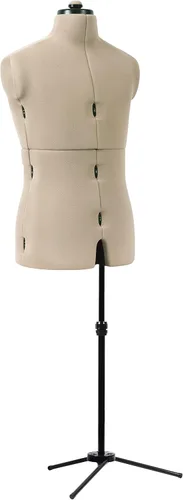 Dritz Mr. Tailor - Forma de vestido ajustable para hombre, talla M a XL, maniquí de ropa masculina para costura, ajuste y drapeado, maniquí de