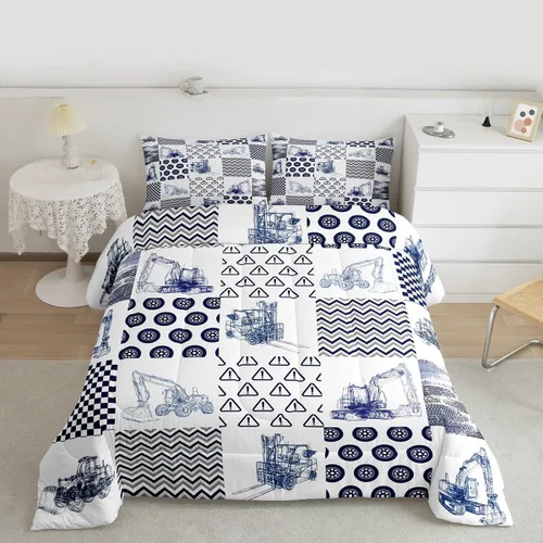 Miniatura 21 de Feelyou Juego de edredón de animales de la selva para todas las estaciones, juego de ropa de cama con 1 funda de almohada de microfibra de elefante