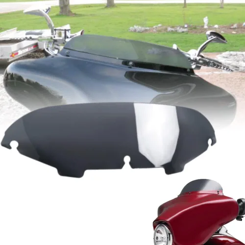 Miniatura 17 de Parabrisas negro de 4.5" para motocicleta, compatible con Harley Davidson Touring Street Glide Electra Glide FLHT FLHTCU Ultra Classic Glide FLHX
