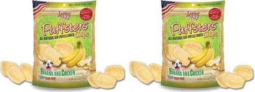 Miniatura 3 de Loving Pets Puffsters - Golosinas de pollo y plátano para perros (4 onzas), (5110)