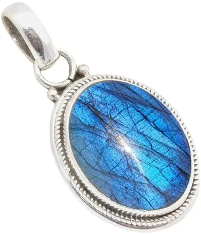 Miniatura 26 de Colgante de plata de ley 925 Joyería de plata hecha a mano para mujer, colgante de piedras preciosas naturales, regalo perfecto para ella