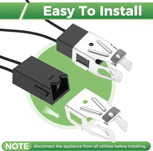 Miniatura 6 de Paquete de 2 receptáculos y cables de repuesto WB2X8228 para quemadores de estufa eléctrica GE Hotpoint Kenmore Range, reemplazo 250535, AP2013499