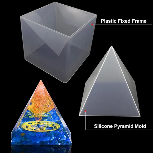 Miniatura 7 de Molde de resina de pirámide grande, molde de pirámide grande para resina pirámide de silicona, molde de fundición de resina epoxi para manualidades