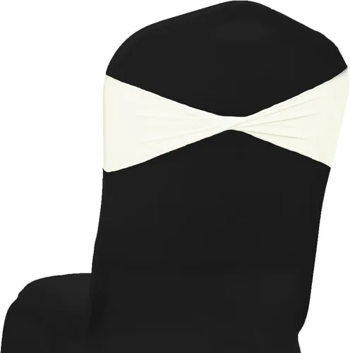 Miniatura 24 de MDS® Paquete de 10 bandas elásticas de elastano para silla sin hebilla deslizante, lazo elástico reutilizable para silla para boda, recepción