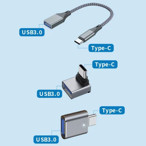Miniatura 3 de 3 adaptadores USB C a USB, transferencia de datos de alta velocidad, convertidor USB, adaptador USB C macho a USB 3.0 hembra OTG para Apple 16 15
