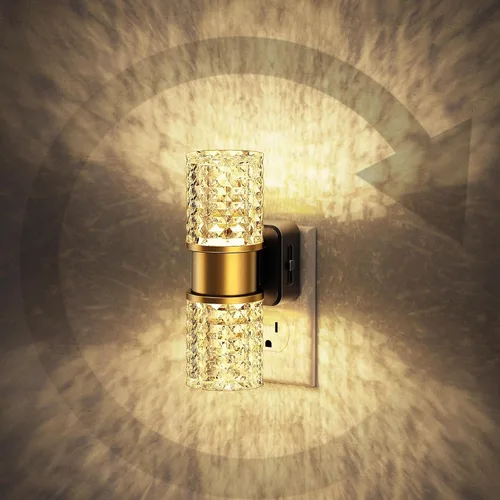 Miniatura 20 de JandCase Luz de Noche LED, Luces Nocturnas Regulables Enchufables en la Pared, Luz Nocturna Moderna con Sensor de Luz Automático de Encender/Apagar