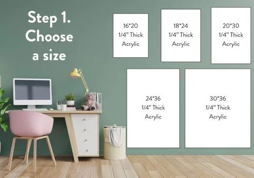 Miniatura 5 de Calendario acrílico personalizado para pared, se envía al día siguiente, hecho en Estados Unidos, planificador transparente de borrado en seco