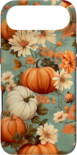 Miniatura 27 de Funda con temática de otoño para iPhone 12/12 Pro, diseño vintage de otoño con diseño de calabaza y calabaza