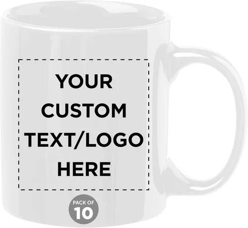 Miniatura 11 de Tazas de café de cerámica personalizadas para el Día del Padre, 11 onzas, juego de 10/50/100, paquete personalizado a granel, juego de tazas de café
