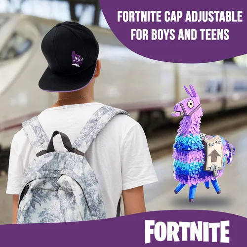 Miniatura 3 de FORTNITE Gorra de béisbol para niños, sombrero de calidad para niños y gorra ajustada, gorra de béisbol de ala plana con diseño elegante