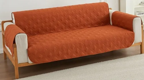 Miniatura 10 de Fundas para sofá de 3 plazas y 2 plazas y 1 plaza, funda de sofá reversible, funda acolchada ajustable para sofá, protectores impermeables