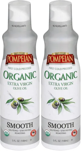 Miniatura 12 de Pompeian Aceite de oliva virgen extra orgánico certificado por USDA, espray antiadherente para cocinar, sin propulsores, 5 onzas líquidas