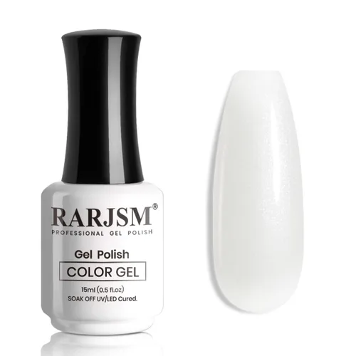 Miniatura 33 de RARJSM Esmalte de Uñas en Gel Rosa con Purpurina Nude, Rosa Brillante con Pigmento Dorado Brillante, Esmalte de Uñas en Gel Gelatinoso Transparente
