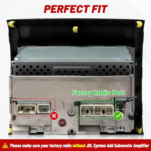 Miniatura 6 de RED WOLF Arnés estéreo para Toyota 1992-2019, Subaru 2010-2019, arnés de cable de radio hembra + conector macho sin sistema JBL añade amplificador