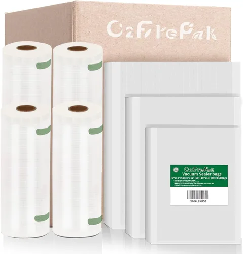 Miniatura 10 de O2frepak 300 bolsas, 100 bolsas de cada tamaño más cuartos de galón de 10 x 13 pulgadas y cuarto de galón de 8 x 12 pulgadas y pinta de 6 x 10