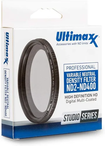 Miniatura 7 de Filtro ND Ultimaxx de 2.835 in ND2-ND400 Fader Filtro de lente ajustable de densidad neutra variable Filtro ND dinámico Vidrio óptico