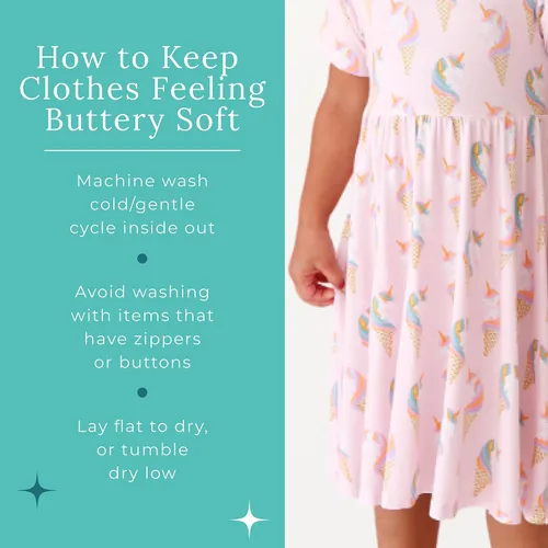 Miniatura 41 de Posh Peanut - Vestidos para niñas – Vestido suave para niña hecho con viscosa de bambú – Vestidos de otoño, primavera y verano para niñas