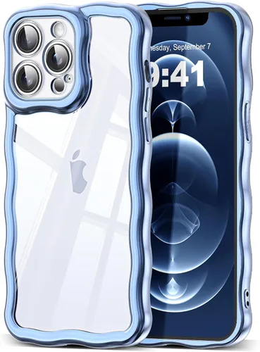 Miniatura 8 de SKYLMW Compatible con iPhone 6s Plus/6 Plus Case de 5.5", Linda Kawaii Marco Ondulado Rizado Forma de Marco Funda de Silicona Suave Resistente a