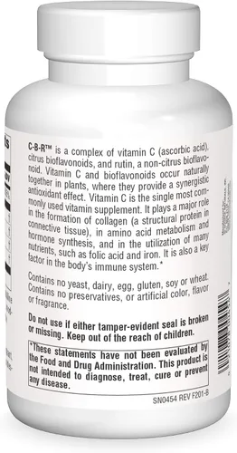 Miniatura 2 de Source Naturals C-B-R - Vitamina C, Complejo Bioflavonoide Para Protección Antioxidante - 250 Tabletas