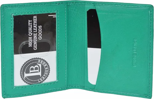 Miniatura 49 de Leatherboss - Cartera delgada y plegable de piel auténtica Soporte para tarjeta de crédito, débito, identificación Compacta y elegante