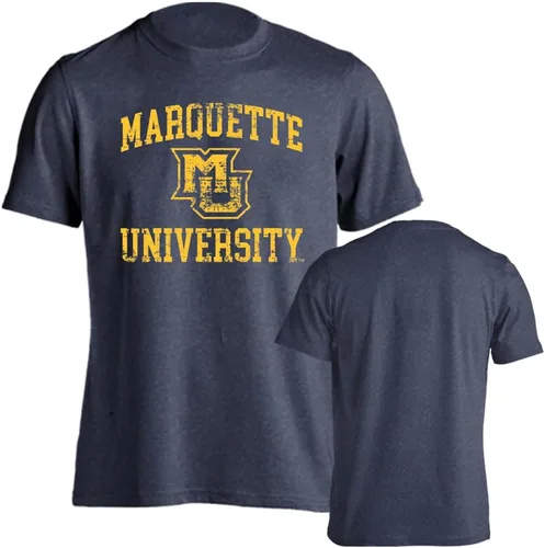Miniatura 36 de Sport Your Gear NCAA Camiseta de manga corta retro con licencia oficial de aspecto desgastado para el día del juego, camiseta de espíritu deportivo