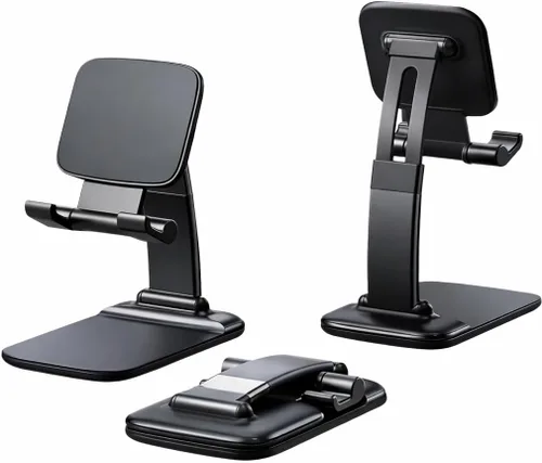 Miniatura 15 de Mizi Soporte para teléfono celular, ángulo y altura ajustable, soporte de teléfono de escritorio compatible con iPhone 17/16/15 Pro Max, Samsung